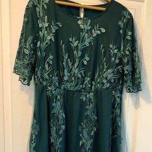Teal Party Dress - Size Medium